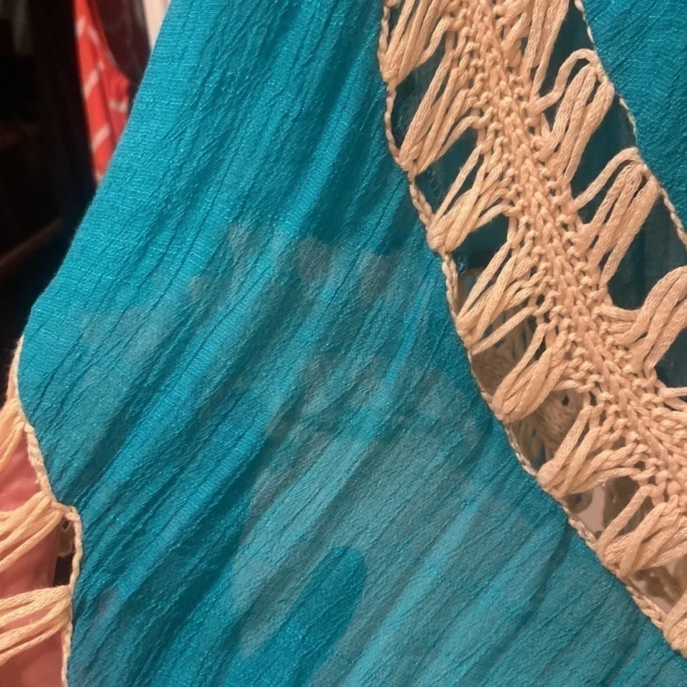 Beach cover up/ boho top